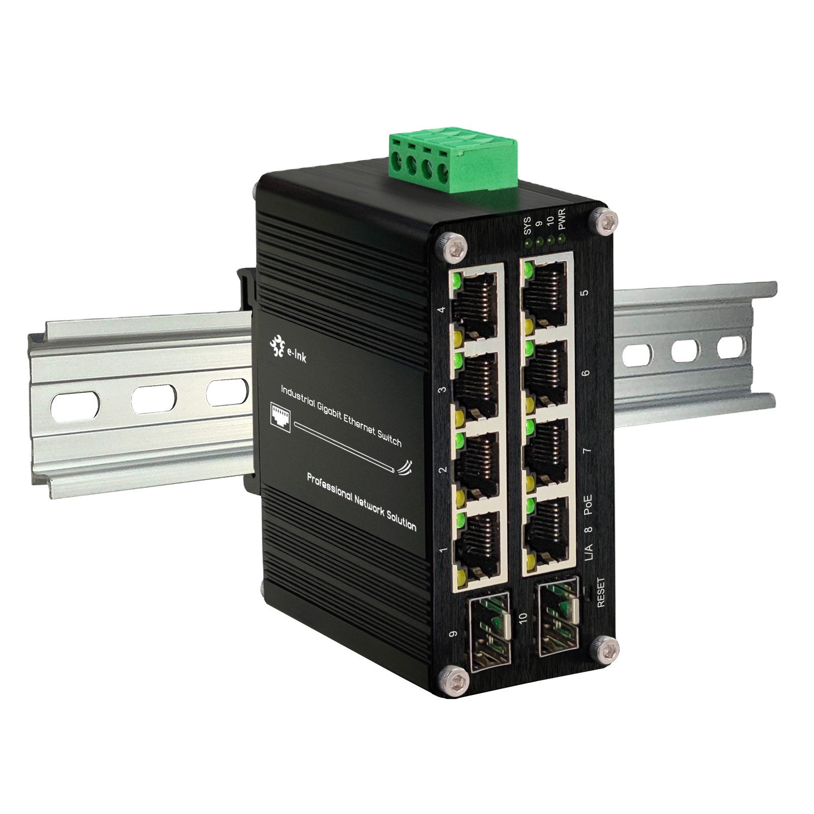Managed Gigabit Poe Switch 8 Port 802.3At - Commutateur PoE géré 8 ports 10/100/1000T