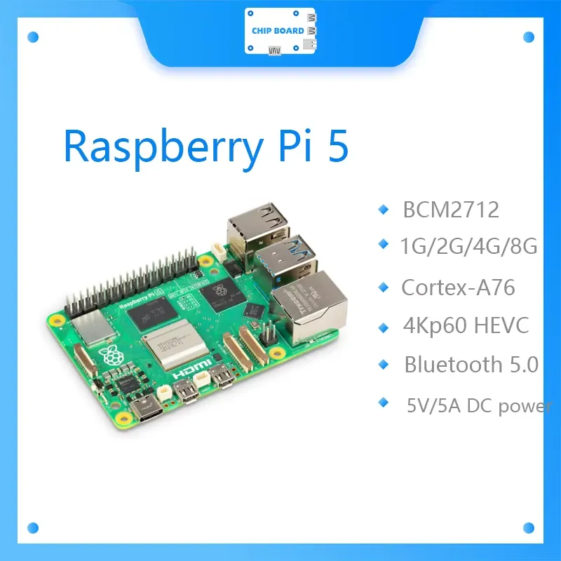 Raspberry Pi 5 8Gb - Pour Raspberry Pi 5 Board Cortex-A76
