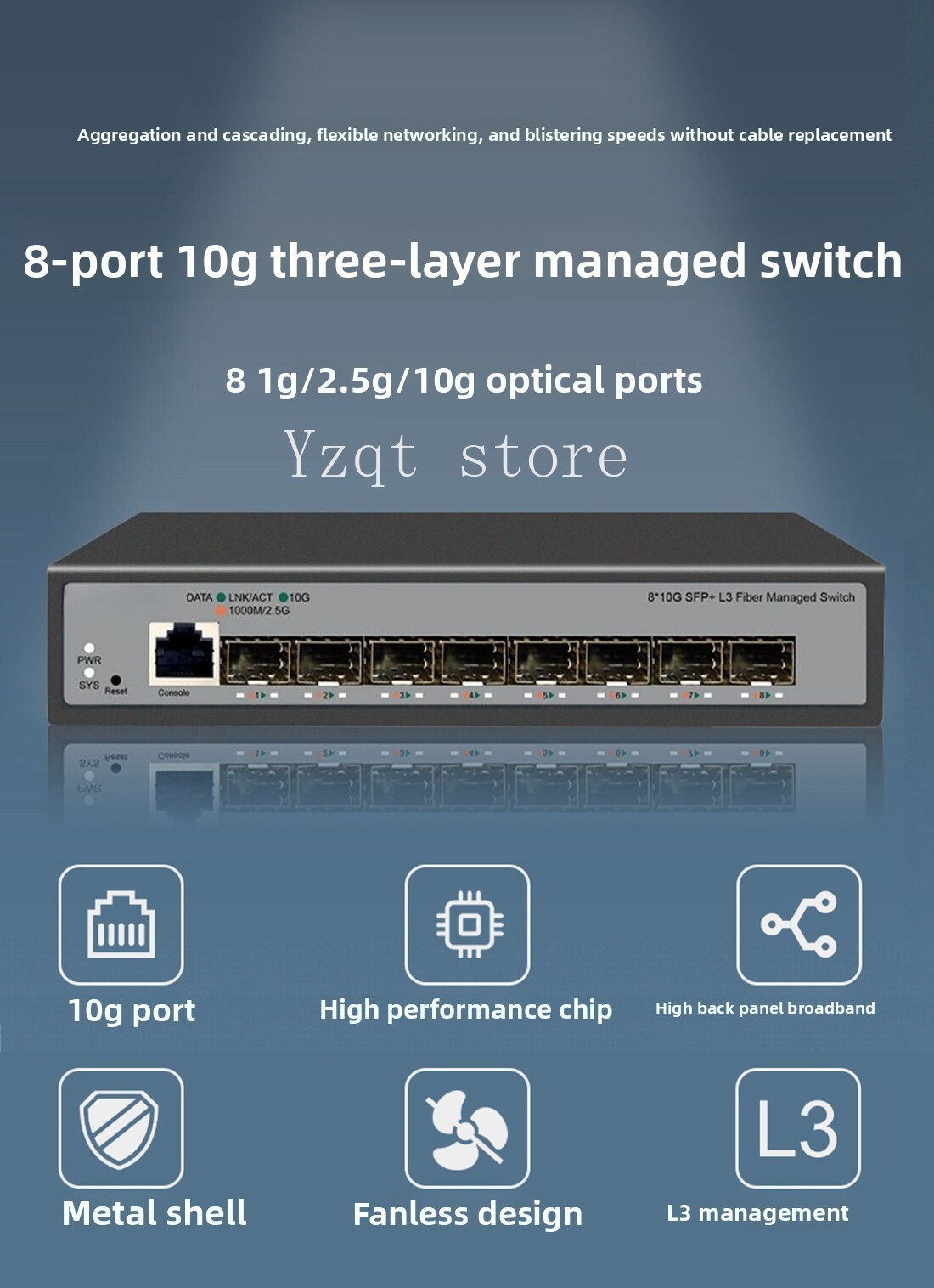 Commutateur Ethernet 10 Gigabi - Sfp+ 10G Managed Switch 8 Port avis et prix